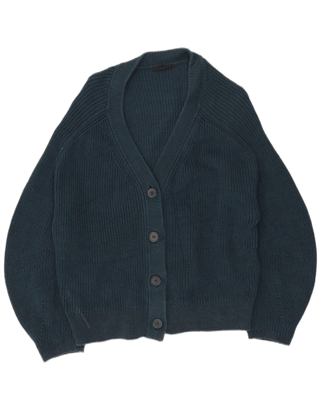 COS Pulover cardigan supradimensionat pentru femei cu mâneci 3/4 UK 10 Mic, bleumarin