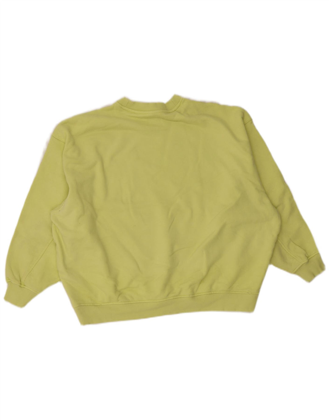 Pulover supradimensionat pentru femei Adidas UK 10 Bumbac galben mic