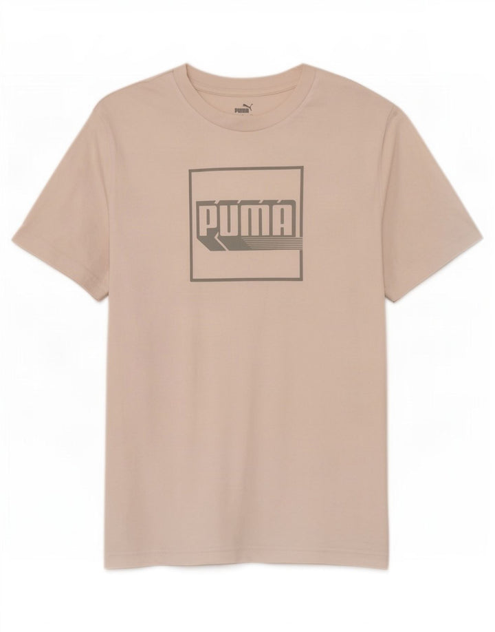 Tricou grafic Puma pentru bărbați Top mare din bumbac alb