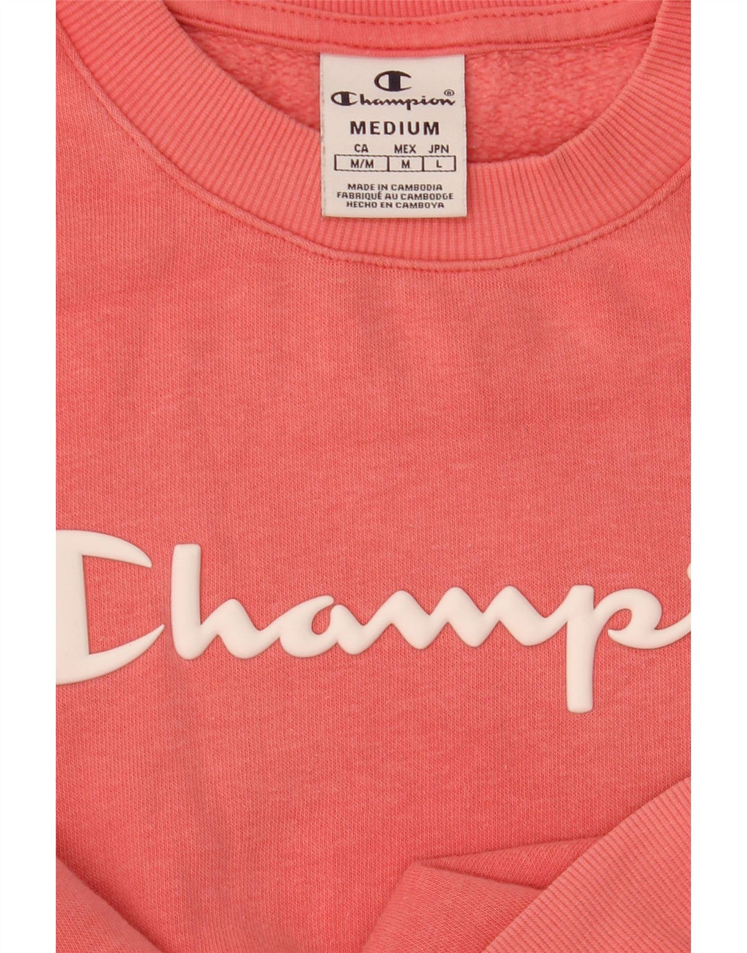 Pulover cu grafic pentru femei Champion UK 14 Roz mediu