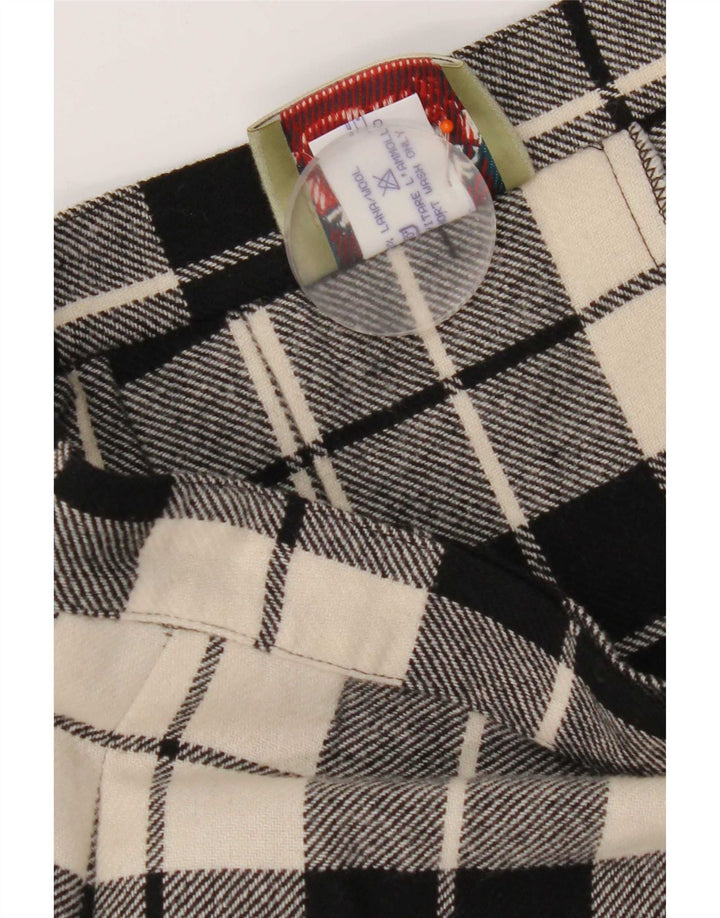 Fusta Wrap pentru femei Silvy IT 44 Medium W26 Lână carouri neagră