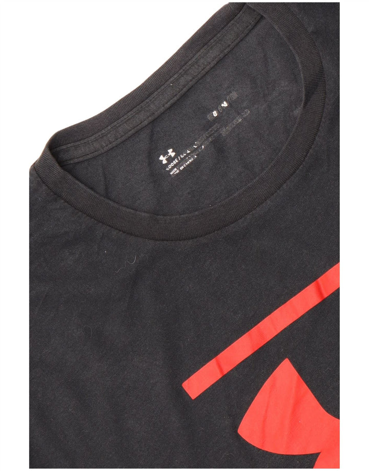 Tricou grafic pentru bărbați Under Armour Top Mediu Negru
