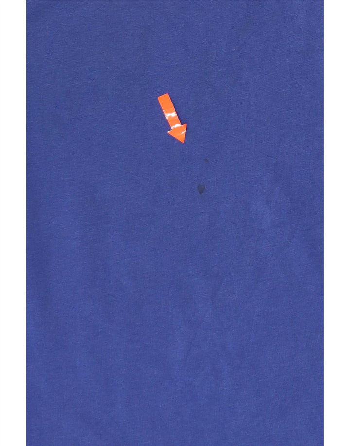 Tricou grafic pentru bărbați Champion Top din bumbac albastru mediu