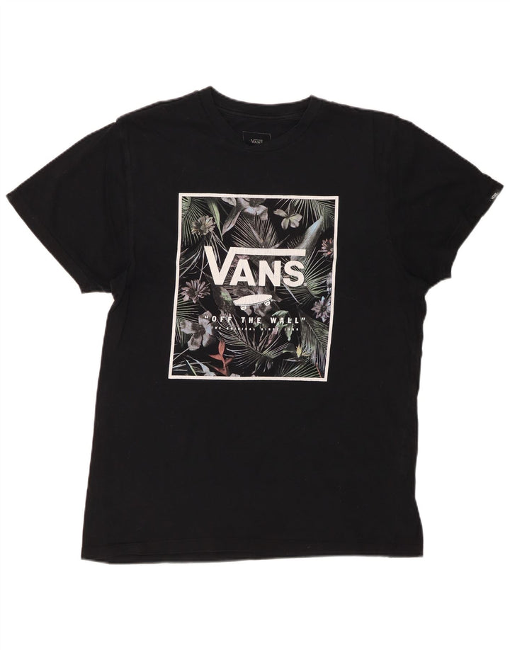 Tricou grafic personalizat VANS pentru bărbați Top, bumbac mediu negru