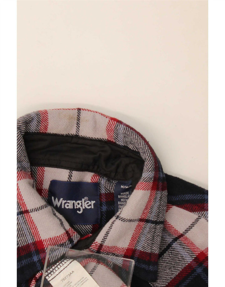 Cămașă de flanel pentru bărbați Wrangler, bumbac cu carouri, albastru bleumarin mediu