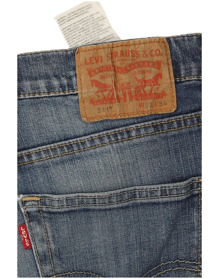 Blugi Levi's 511 Slim pentru bărbați W32 L34 Bumbac albastru