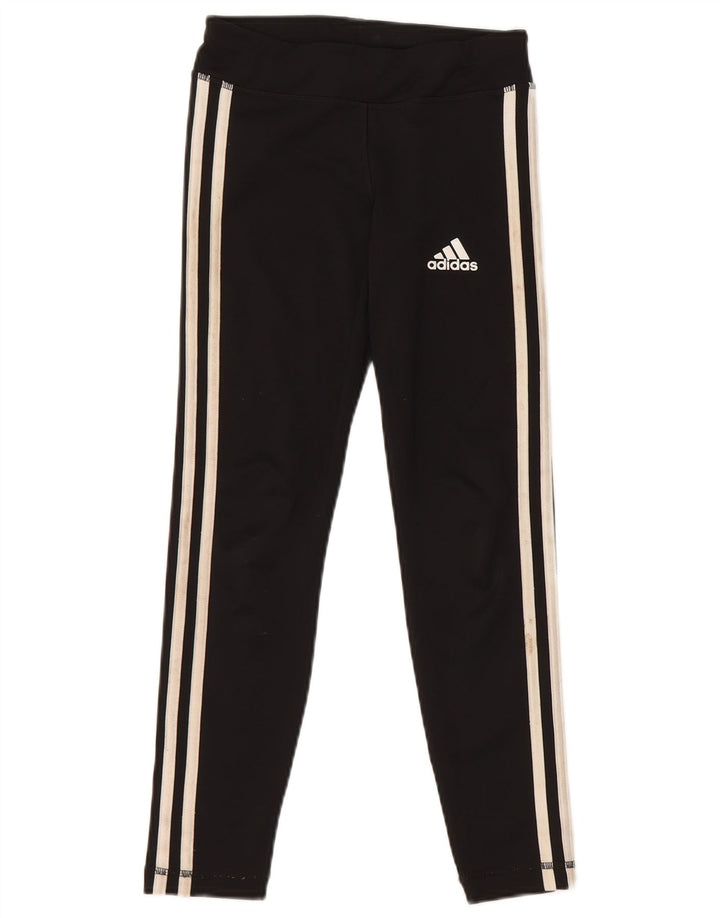 Leggings pentru fete Adidas 9-10 ani poliester negru