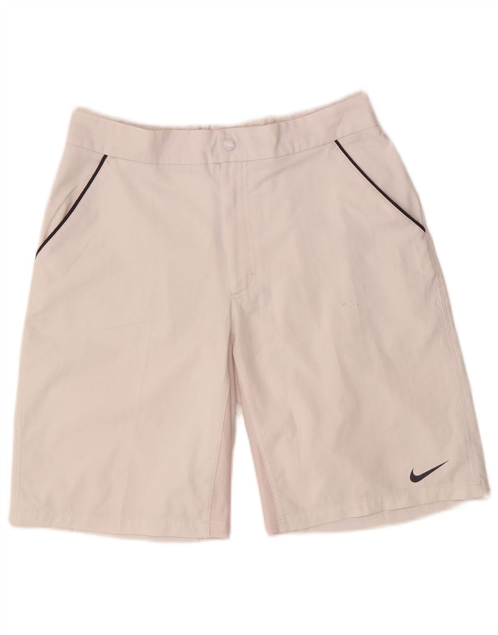 Pantaloni scurți chino pentru bărbați Nike Dri Fit Medium W32 Poliester alb