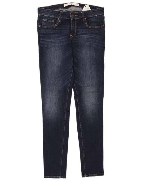 Blugi skinny pentru femei Abercrombie & Fitch US 6 Medium W28 L31 Bleumarin