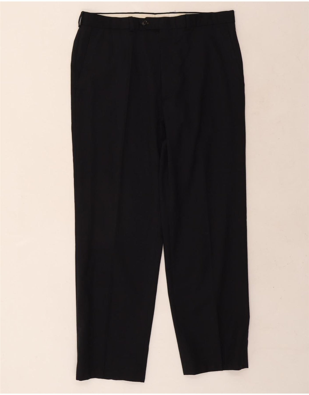 Marks & Spencer Pantaloni drepți pentru bărbați L34 L29 Lână bleumarin