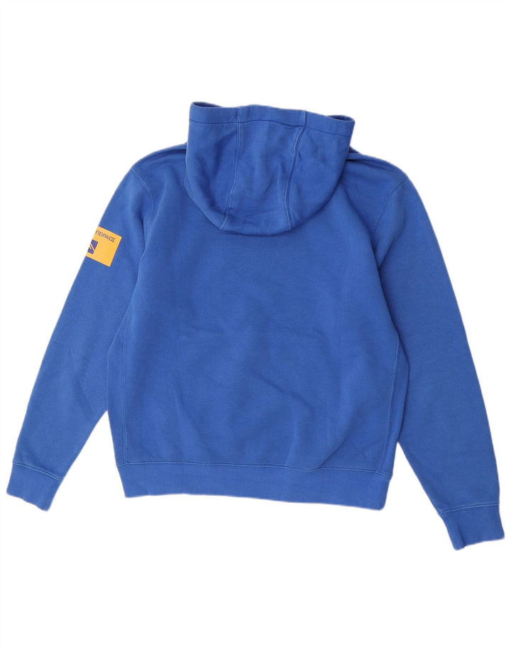 Pulover Nike pentru bărbați cu glugă grafic, bumbac albastru mediu