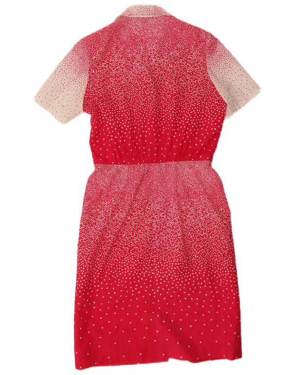 Rochie cămașă cu mâneci scurte pentru femei J.Tiktiner UK 14 Medium Red Spotted