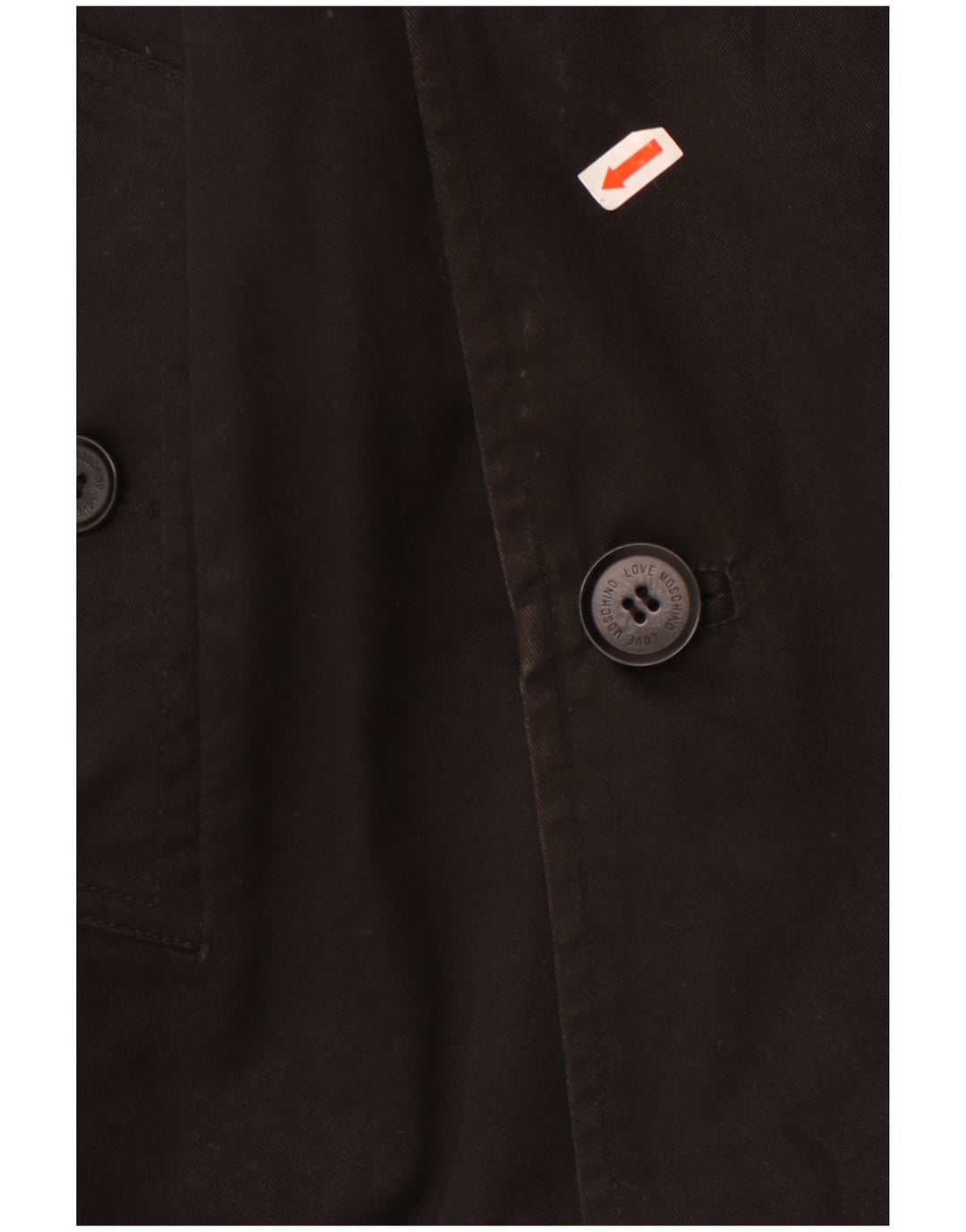 Palton Moschino pentru bărbați UK 42 XL bumbac negru