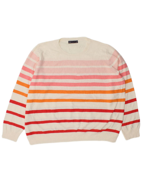 Pulover pentru femei Marks & Spencer cu decolteu triplu UK 22 3XL Multicolor