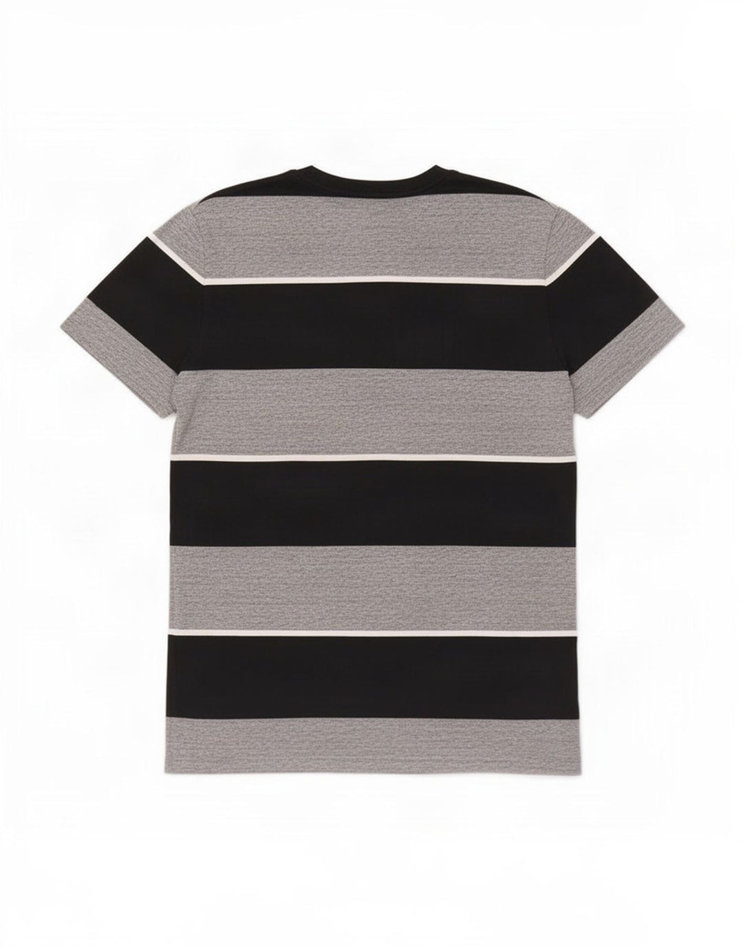 Tricou Superdry pentru bărbați, bumbac cu dungi gri mediu