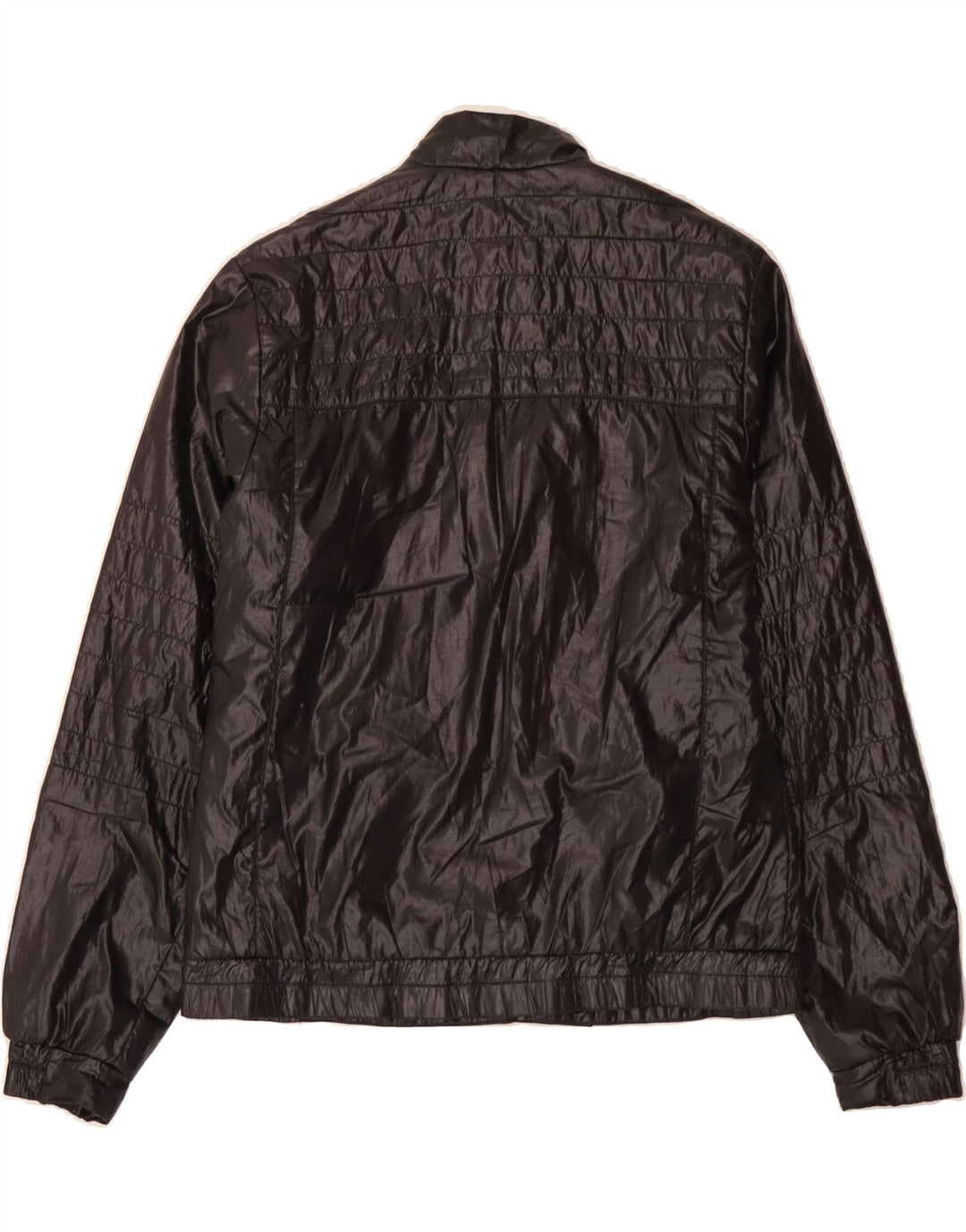 KAPPA Mens Bomber Jacket UK 38 Medium Black Polyester Vintage Kappa and Second-Hand Kappa from Messina Hembry 