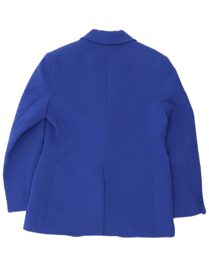 Blazer pentru bărbați Zara, cu 1 nasture, UK 40, mare, albastru, viscoză