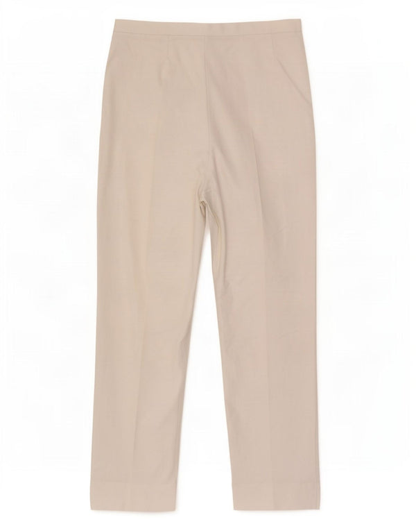 Pantaloni casual drepti pentru femei Marks & Spencer UK 18 XL W36 L29 Alb