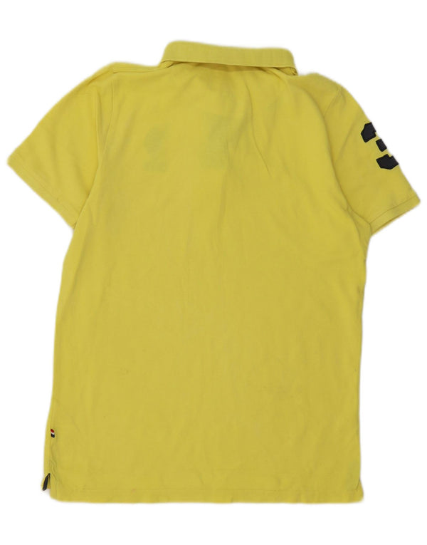 U.S. Polo Assn. Tricou polo cu grafica baieti 14-15 ani bumbac galben