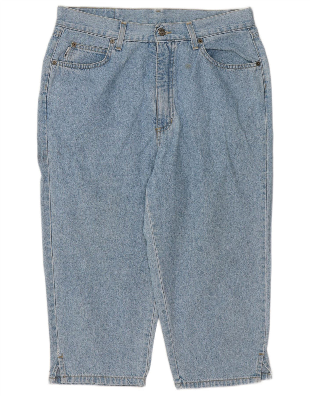 ANGELS Womens Loose Fit Capri Jeans IT 44 Medium W33 L19 Blue Cotton