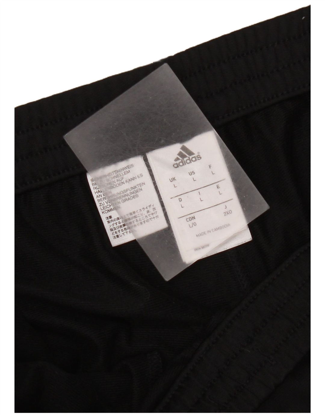 Pantaloni de trening Adidas pentru bărbați Joggeri mari, negru, poliester