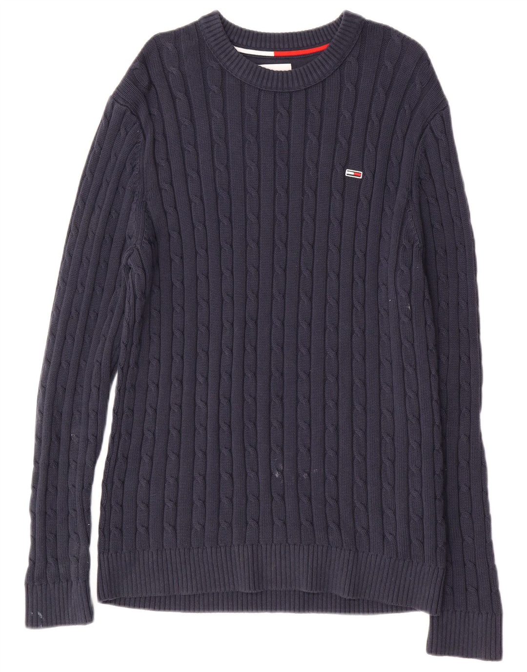 Pulover pentru bărbați TOMMY HILFIGER Pulover cu decolteu rotund, mediu, bleumarin