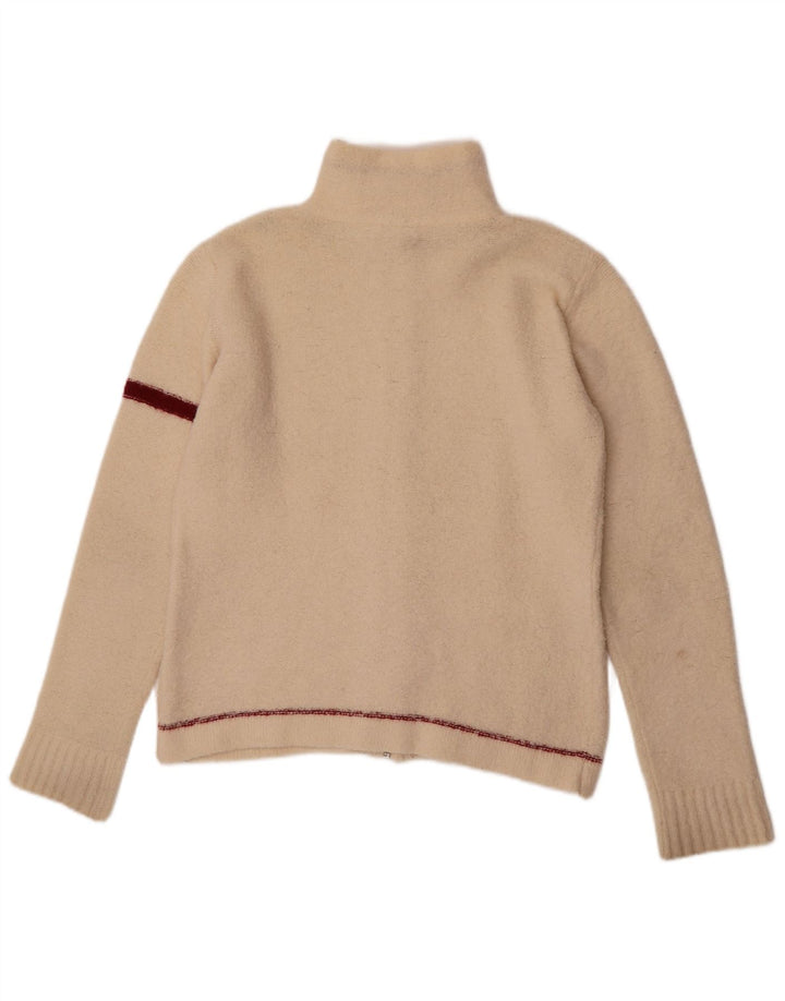 Pulover cardigan Murphy & Nye pentru femei UK 14 Medium Off White Colorblock