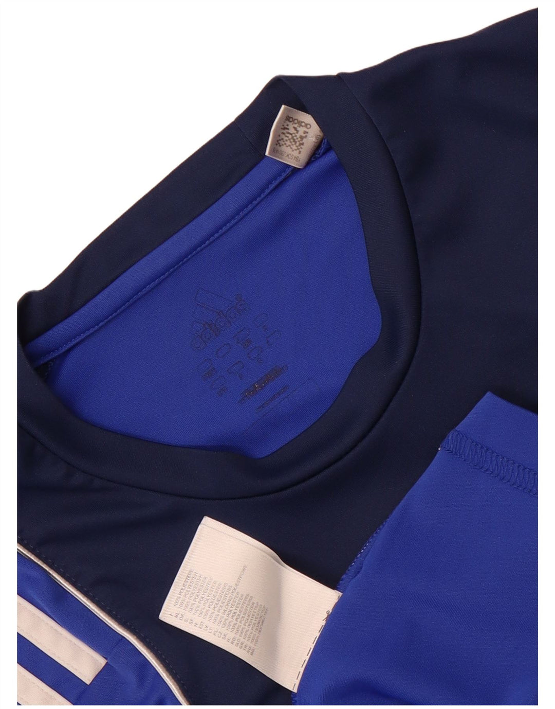 Tricou grafic pentru bărbați Adidas Top XS albastru poliester color bloc