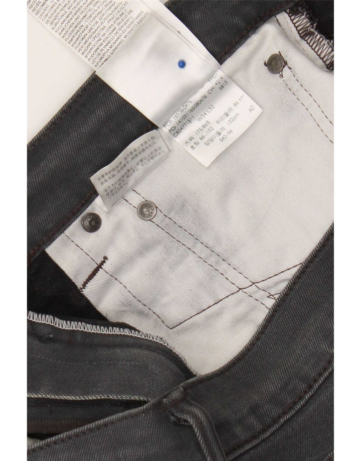 Blugi slim pentru bărbați Levi's W34 L32 bumbac gri