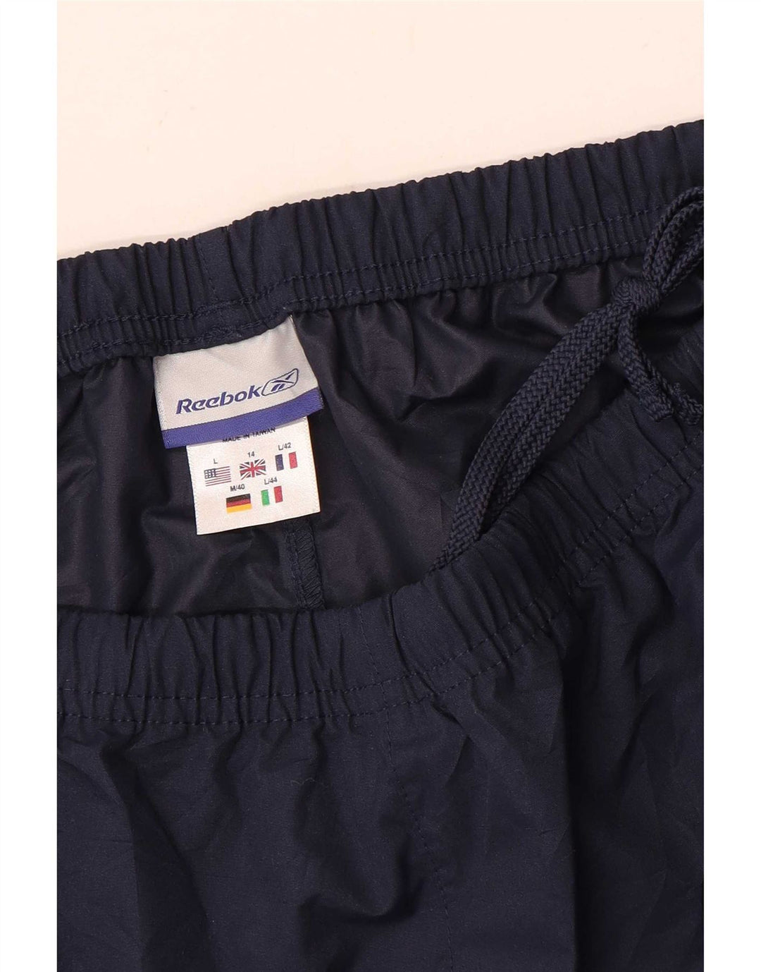 Pantaloni de trening Reebok pentru femei UK 14, mari, albastru, poliester