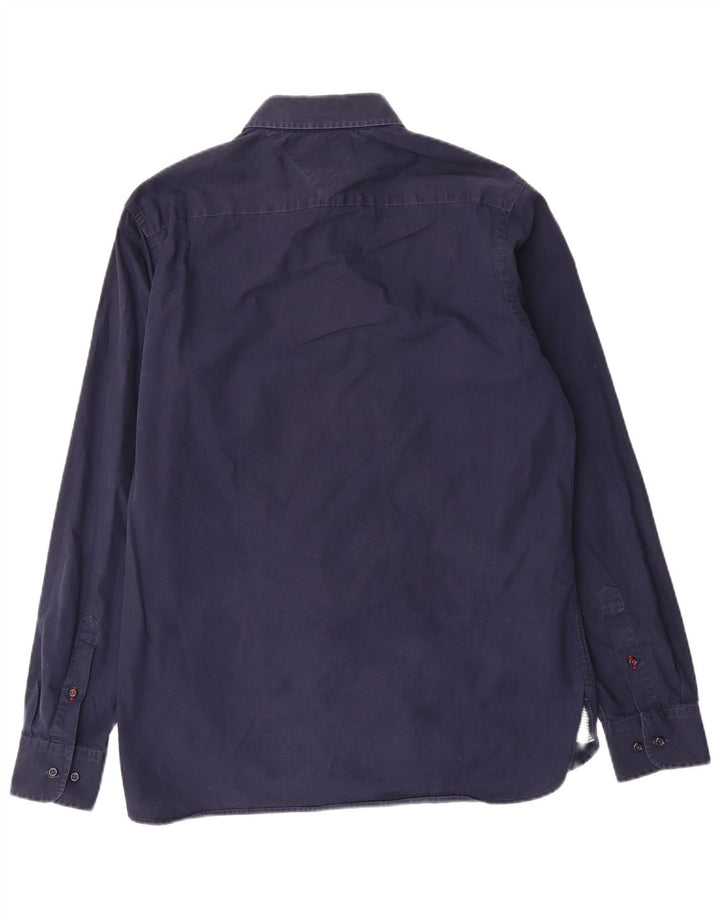 Cămașă personalizată pentru bărbați Tommy Hilfiger, albastru bleumarin mediu