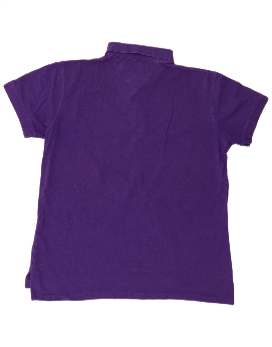Tricou polo Tommy Hilfiger pentru bărbați, bumbac violet mediu