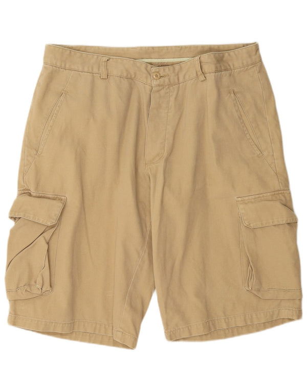 Pantaloni scurti cargo vintage pentru bărbați IT 54 2XL W42 bumbac bej