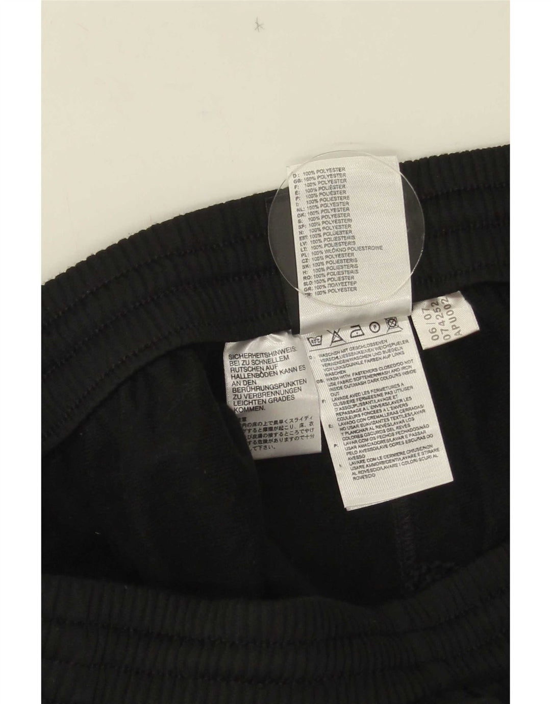 Pantaloni de trening Adidas pentru bărbați UK 40/42 Medium Black Colorblock Poliester