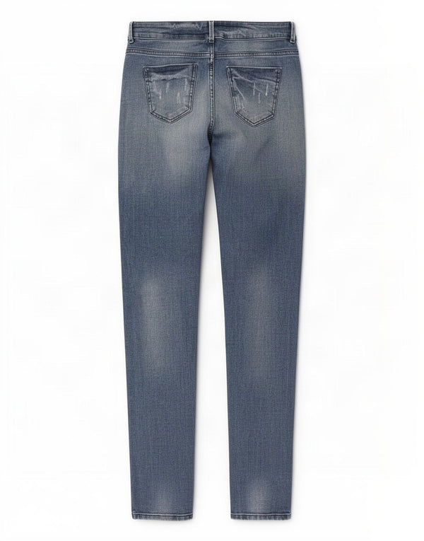 Marks & Spencer Womens Girlfriend Slim Jeans UK 10 Small W30 L31 Blue