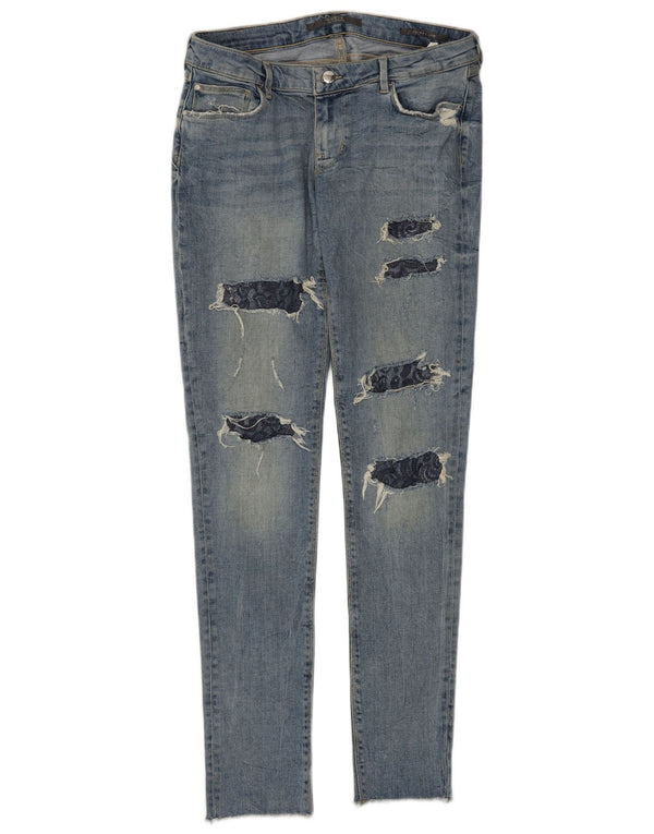 Blugi skinny distressed pentru femei Guess W30 L32 bumbac albastru
