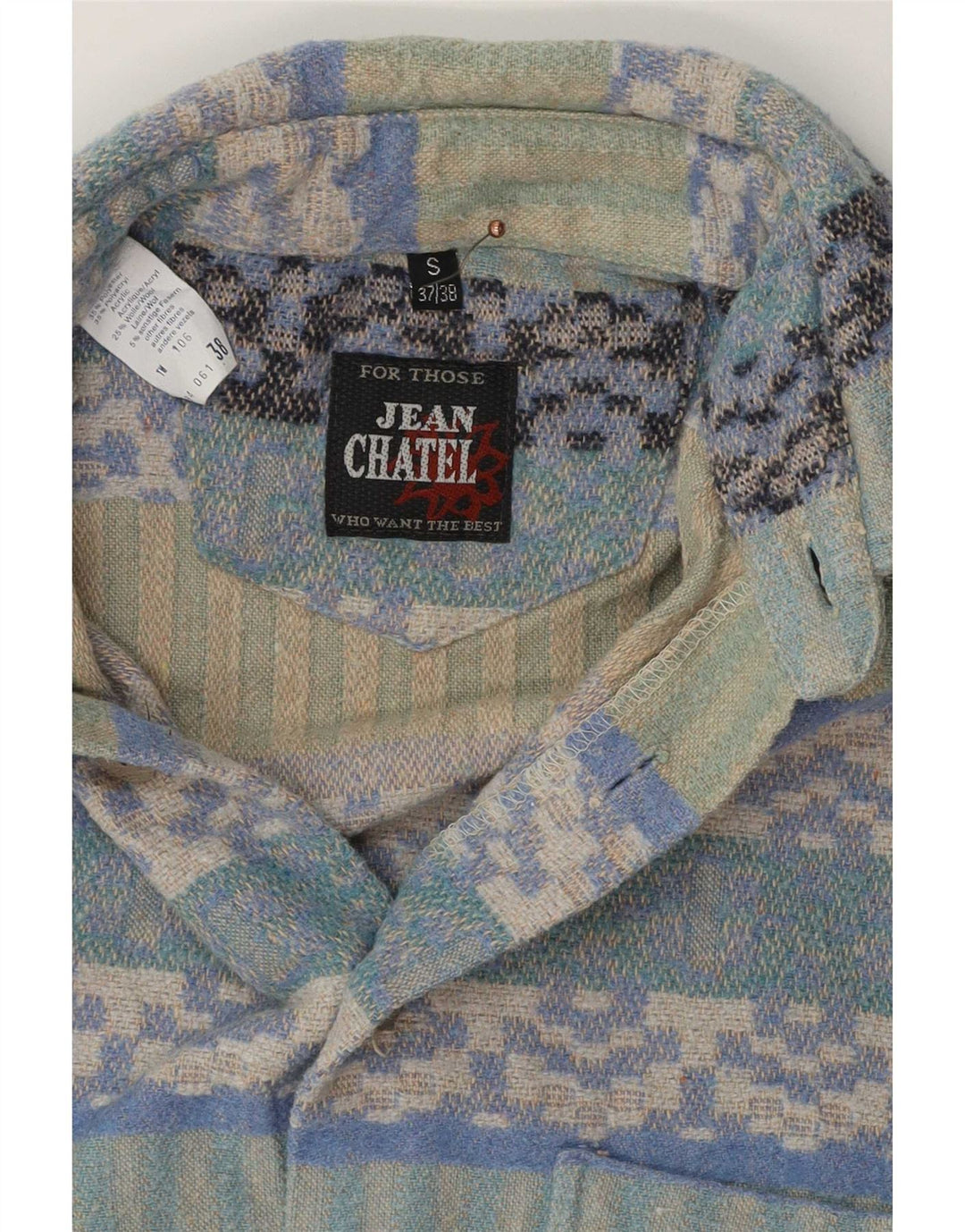 Cămașă pentru bărbați Jean chatel Mărimea 37/38 Mic Multicolor Geometric
