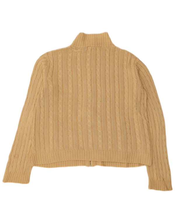 Pulover cardigan supradimensionat pentru femei Ralph Lauren UK 10 Mic Bej