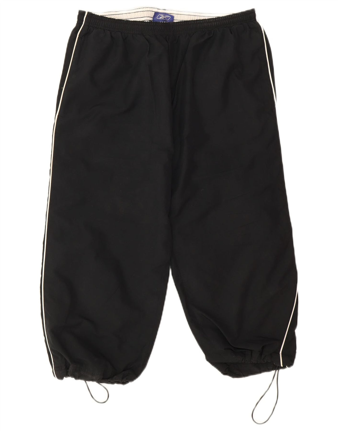 Pantaloni de trening Reebok Capri pentru femei UK 16 Poliester negru mare