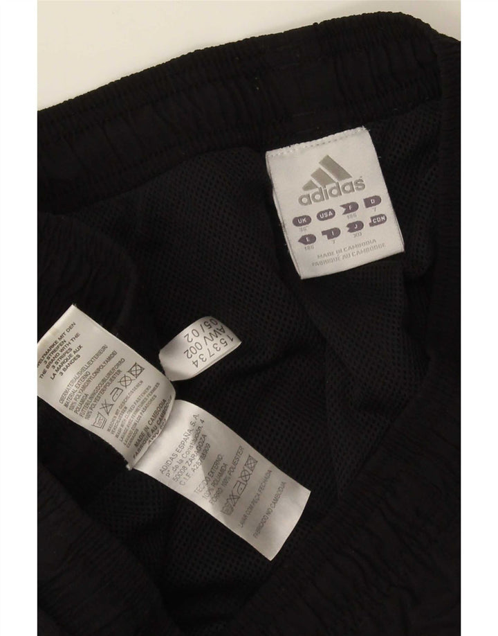 Pantaloni de trening pentru bărbați Adidas Pantaloni de jogging, mari, negru, poliester