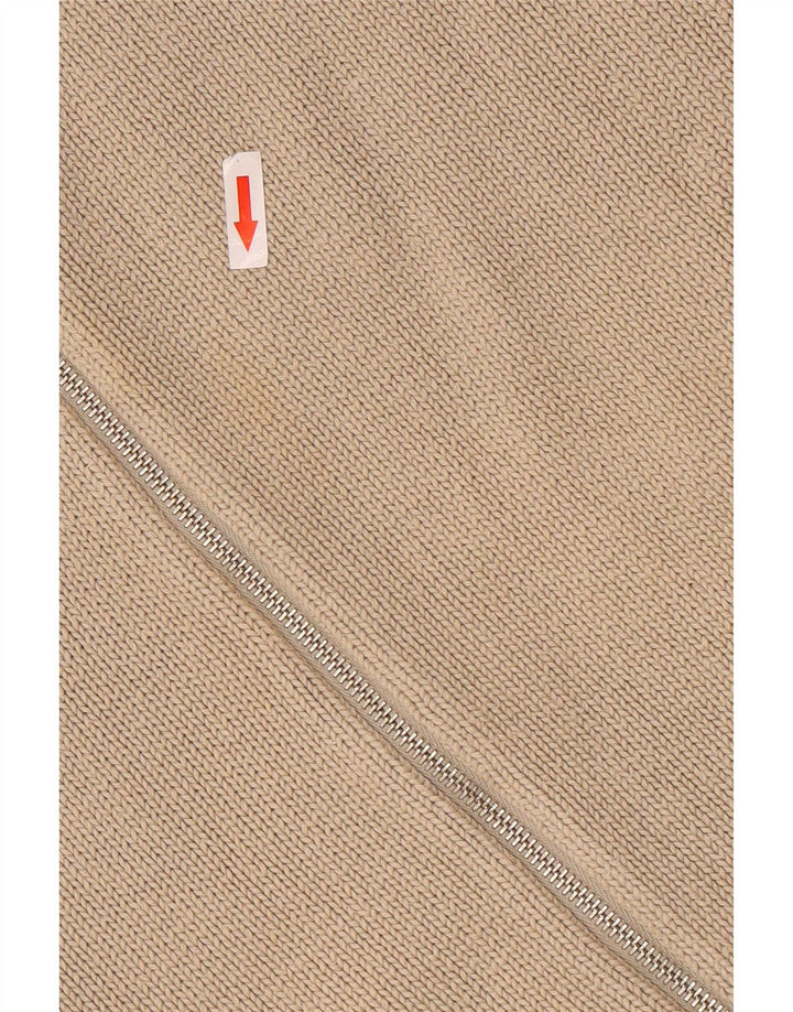 Pulover cardigan cu fermoar complet Levi's, bumbac XL, bej