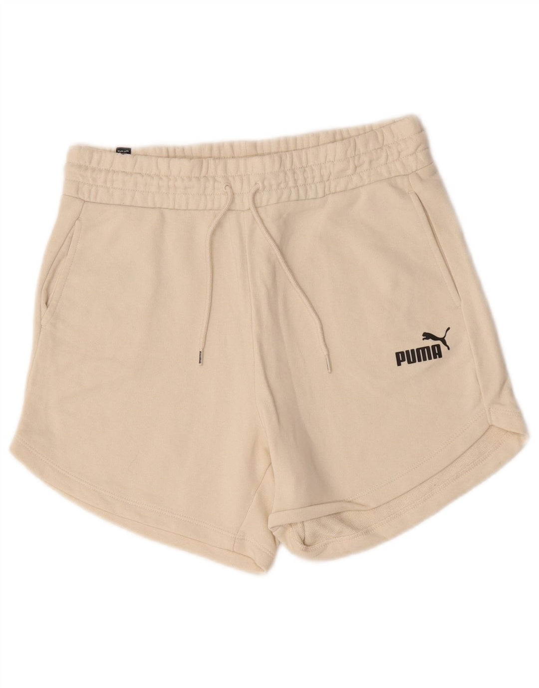 Pantaloni scurti sport Puma pentru femei UK 14 Medium Beige Bumbac