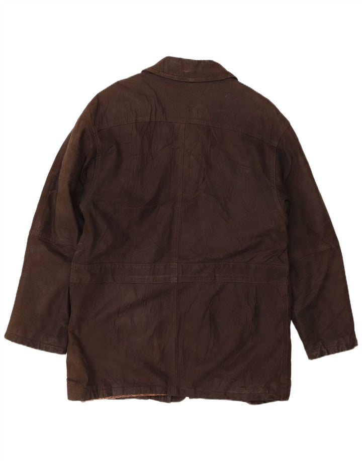 Jachetă de piele pentru bărbați Suprema IT 48 piele maro medie