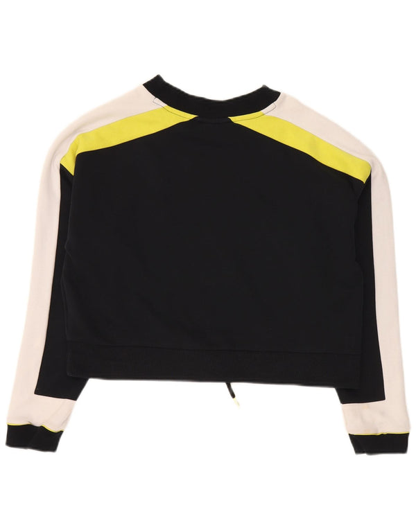 Pulover cu grafic supradimensionat Puma pentru femei UK 6 XS Negru Colorblock