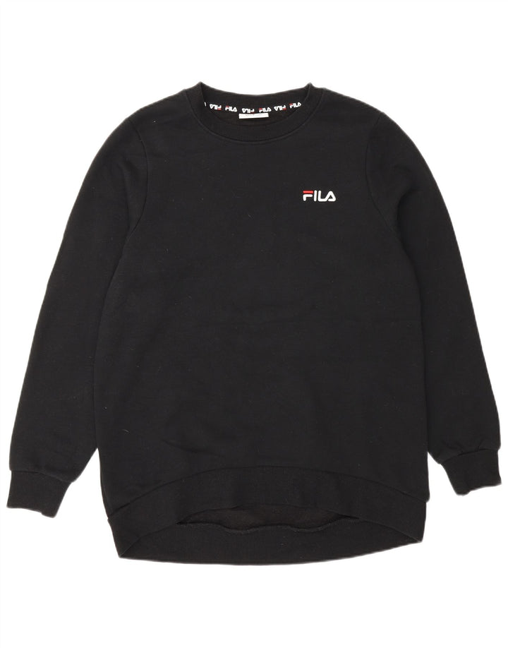 Pulover Fila Femei Pulover UK 10 Mic Negru Bumbac