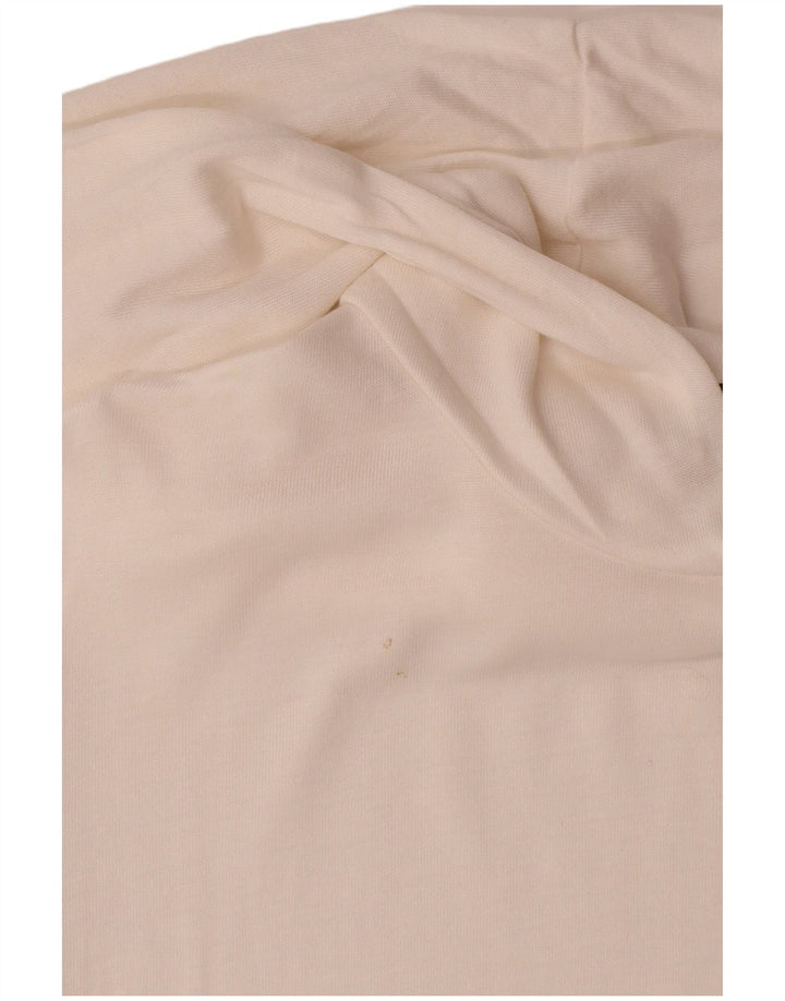 Pulover Massimo Dutti pentru damă, cu glugă, UK 12, mediu, alb, Lyocell