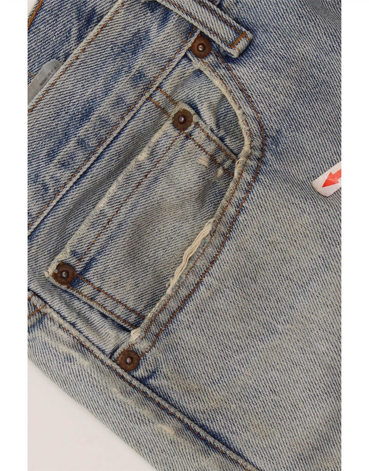 Blugi drepți distressed 505 Levi's pentru bărbați L34 L28 Bumbac albastru