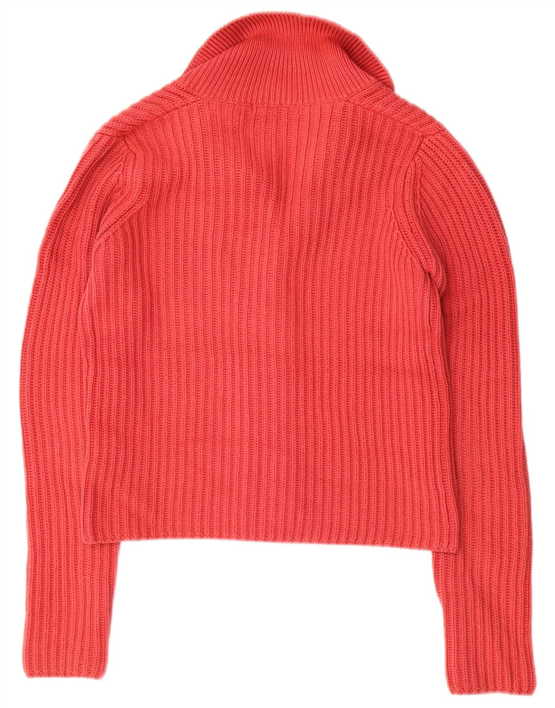 Pulover cardigan pentru femei Massimo Dutti UK 10 Bumbac roșu mic