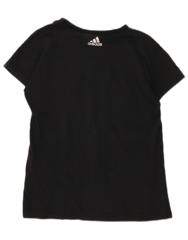 Tricou grafic Adidas pentru femei Top UK 8/10 Small Black Bumbac
