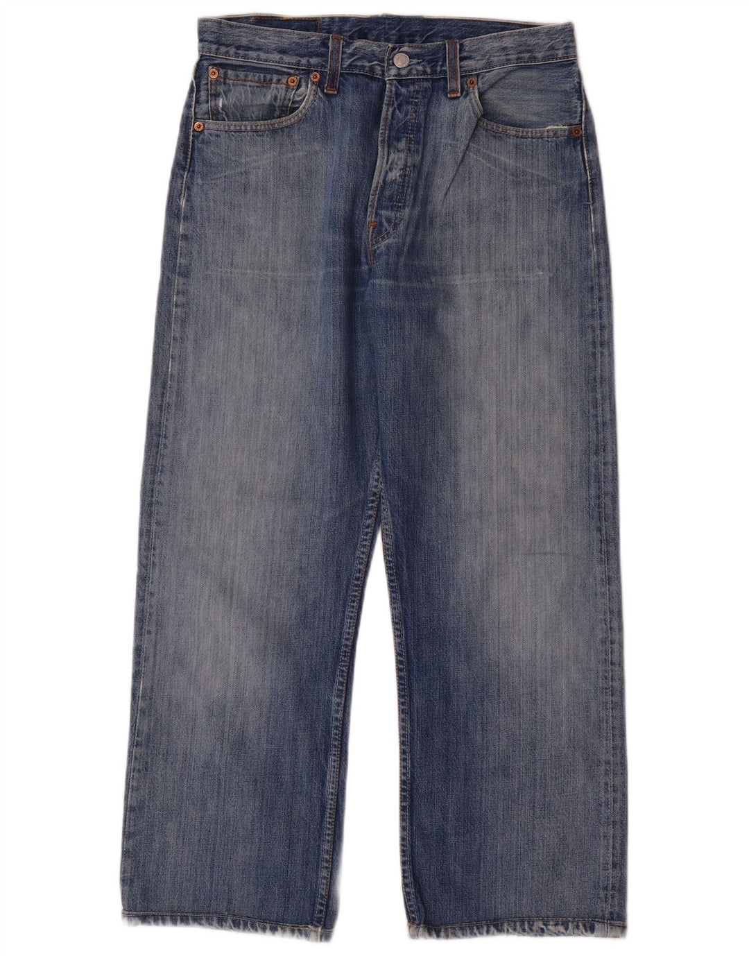 Blugi drepti pentru bărbați Levi's 501 W33 L27 Bumbac albastru